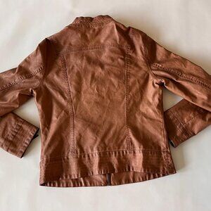 Max jeans Jacket Faux Leather Brown